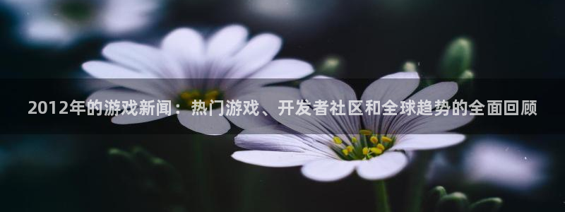 长征娱乐娱乐是真的吗：2012年的游戏新闻：热门游戏、开发者